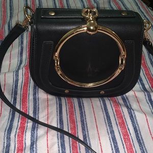 Black and Gold Ring bag